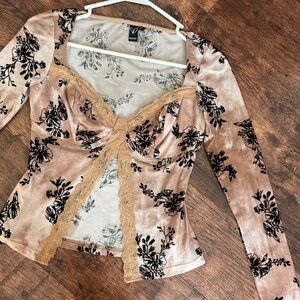 Windsor Black Floral Lace Blouse